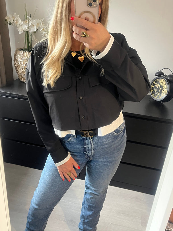 Blazer court Monica | Noir