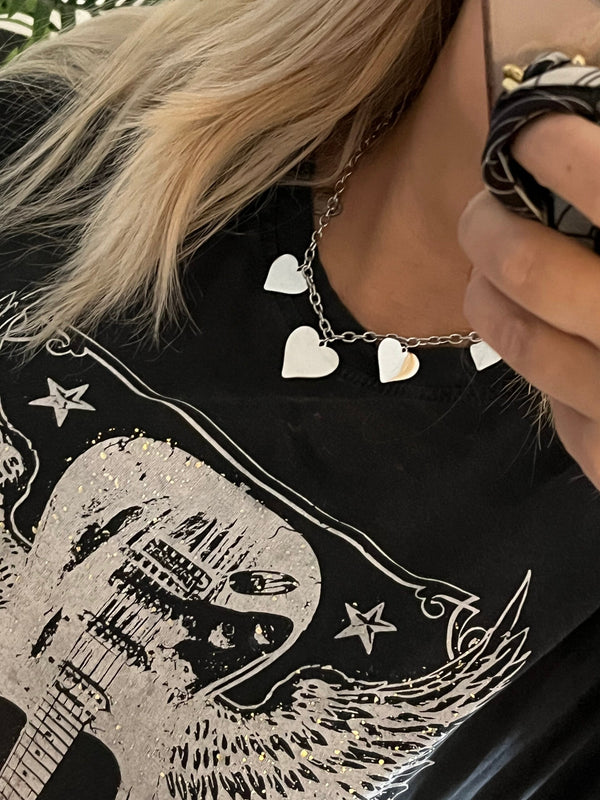 Collier à breloques Coeurs