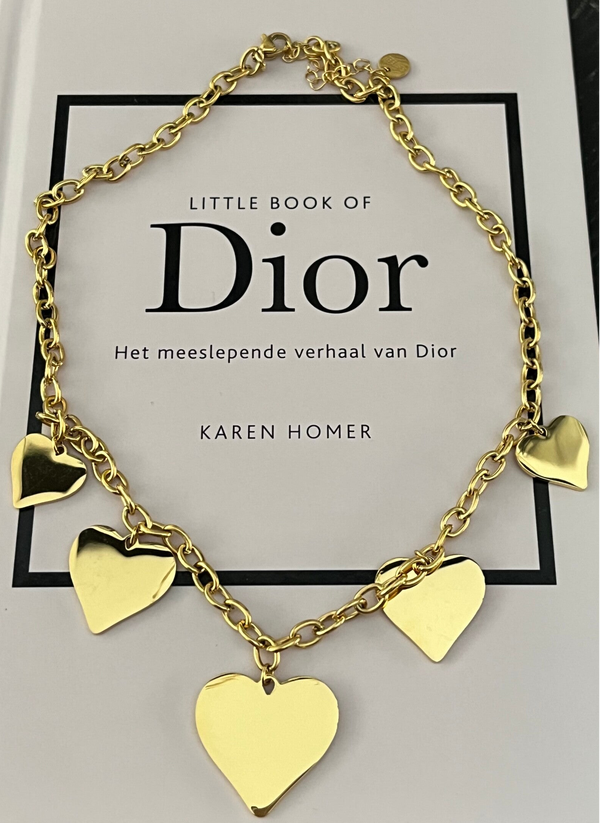Charm Necklace Hearts