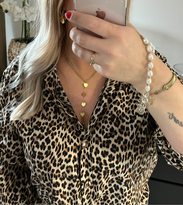 Collier long coeur