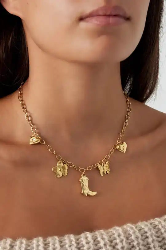 Charm Adventure Necklace | Goud | K014