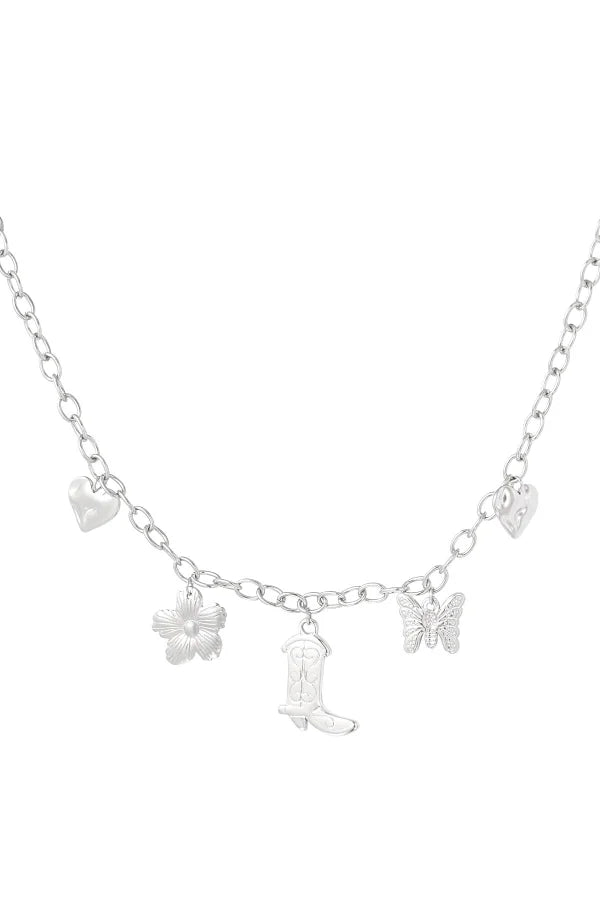 Charm Adventure Necklace | Silver