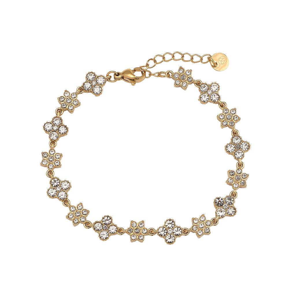 Diamond Flowers Bracelet