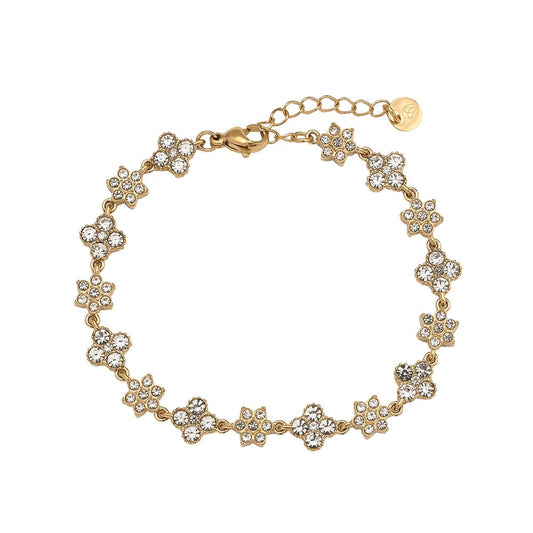 Diamond Flowers Bracelet