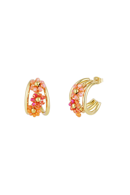 Little Bloom Earrings Orange