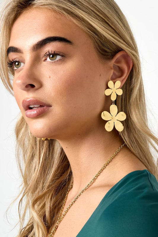 Drop Earrings Flower 