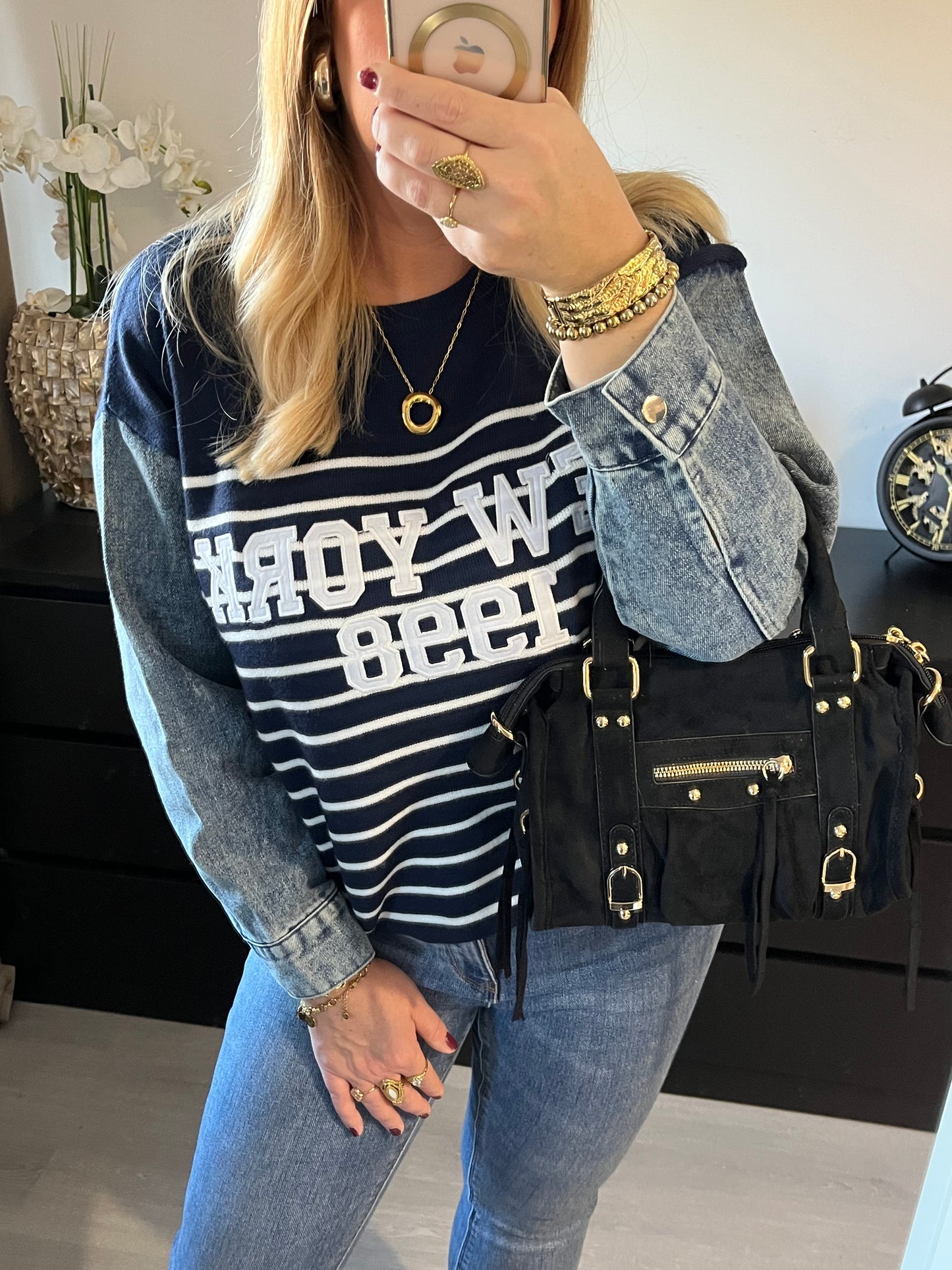 Trui New York Denim | Blue