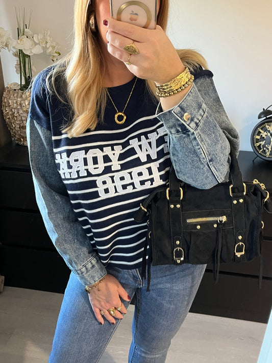 Trui New York Denim | Blue