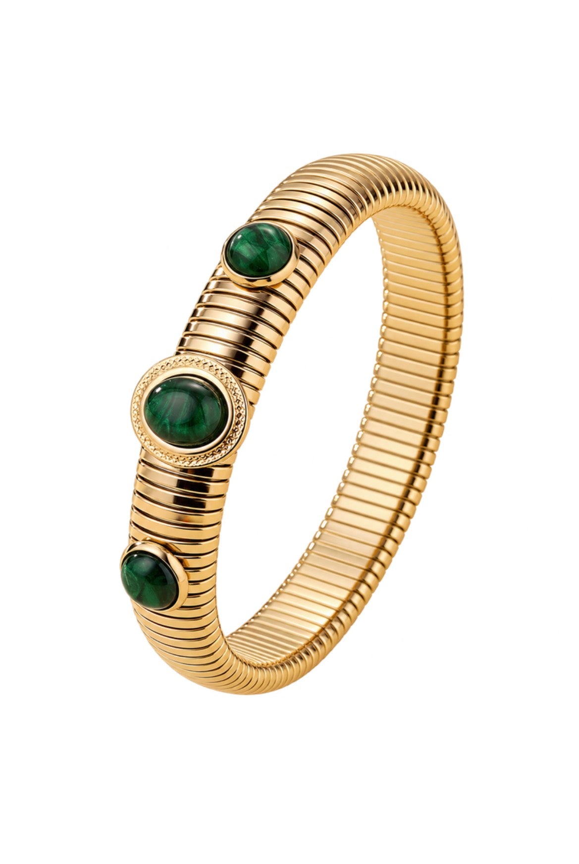 Bohemian Bracelet Green Stone