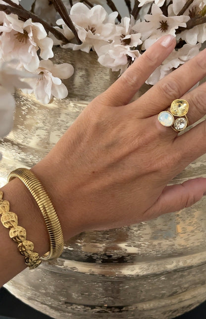 Evita Ring | Geel