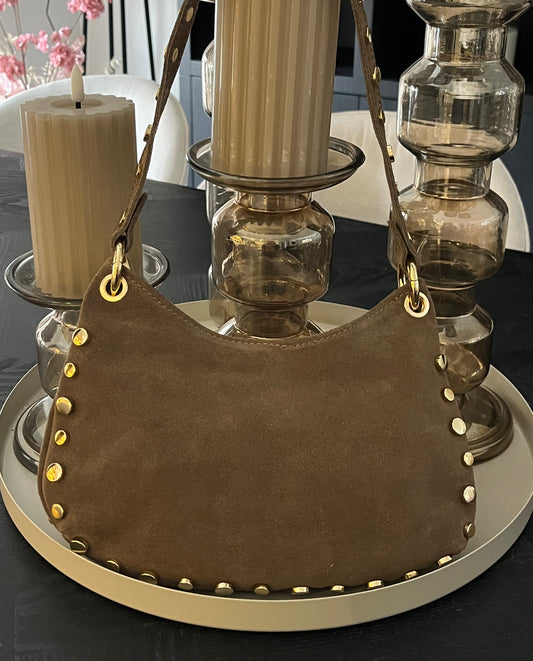 Stacey Bag Suede | Taupe