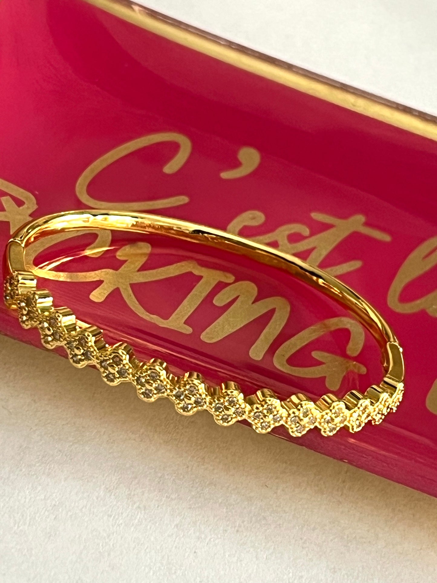 Bracelet Trèfle Strass