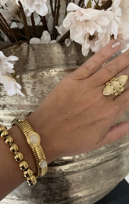 Bohemian Ring | Beige