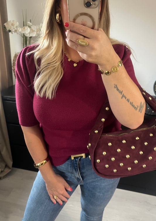 Chelsey Top Ambika | Bordeaux