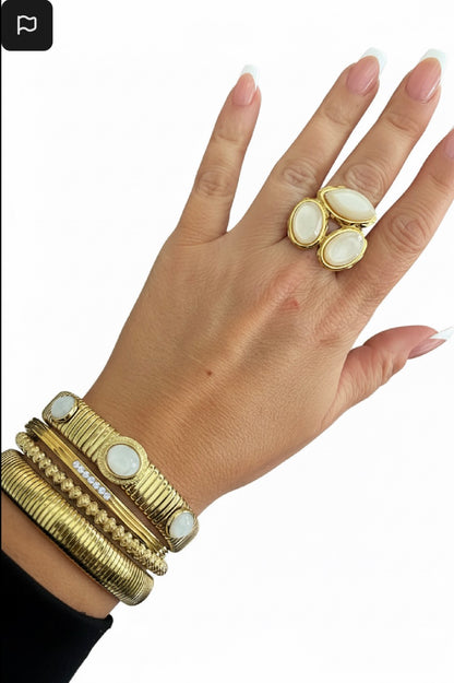 Rosalia Ring | Beige