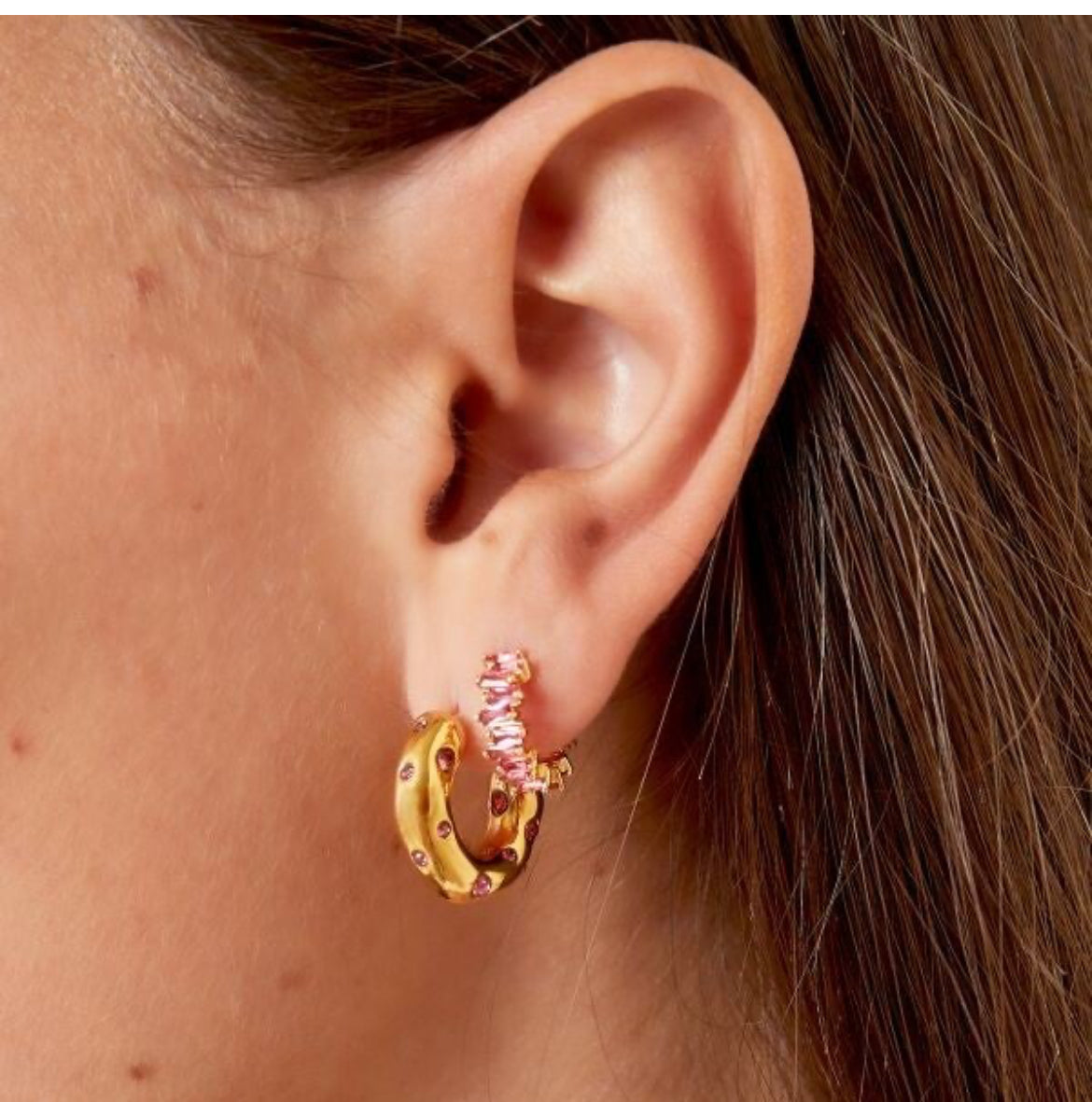 Earrings Diamond Green