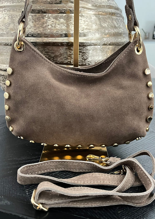 Stacey Bag Suede | Taupe