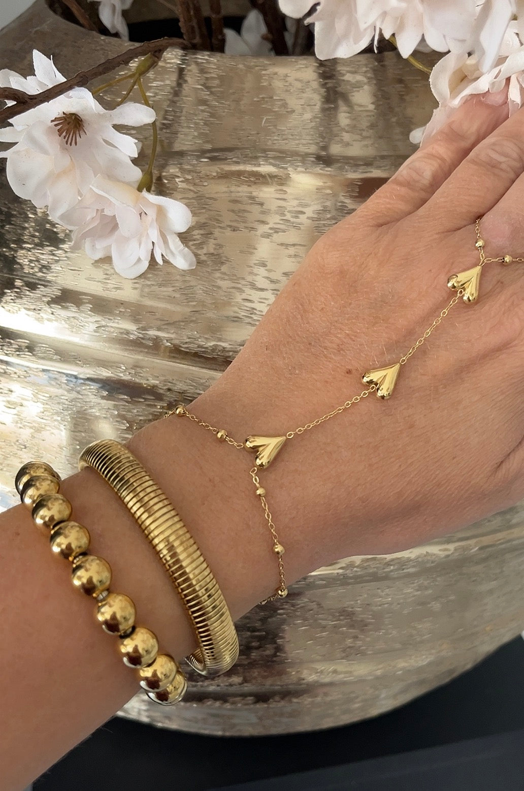 Hand Chain Hearts