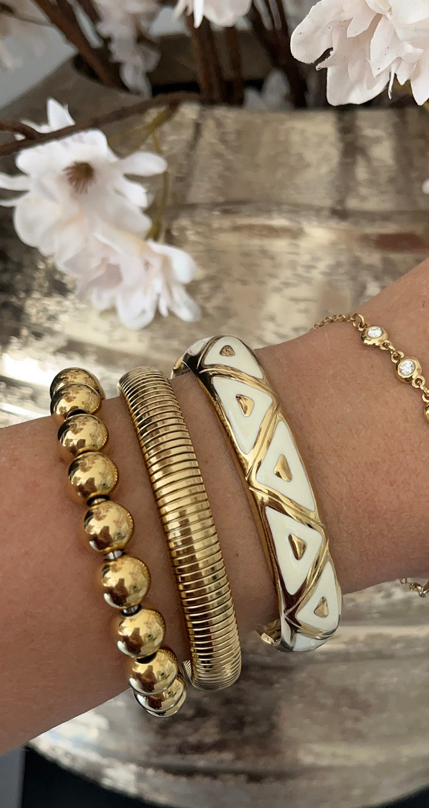 Livvy Bohemian Bracelet | Creme