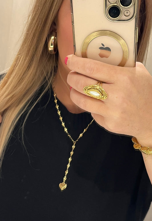 Y Necklace Heart