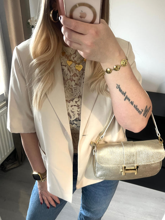 Blazer fendu Ambika | Beige