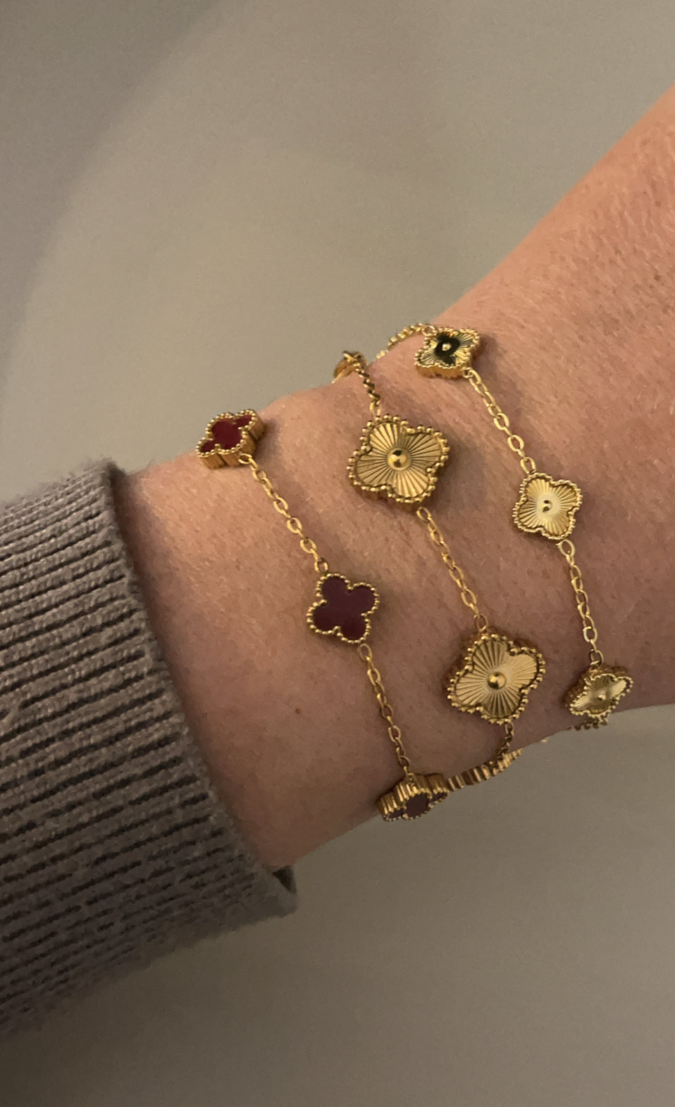 Bracelet Clover Small | Bordeaux