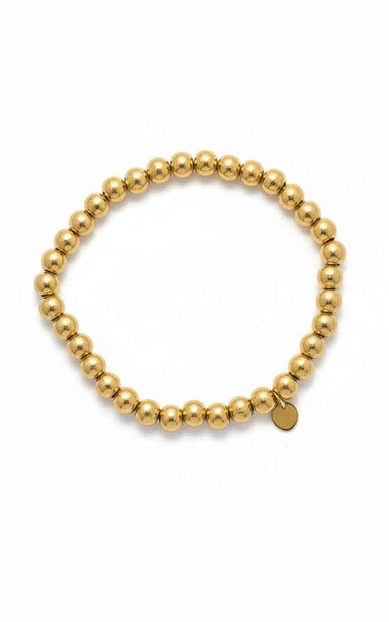 Beads Bracelet Small | Goud