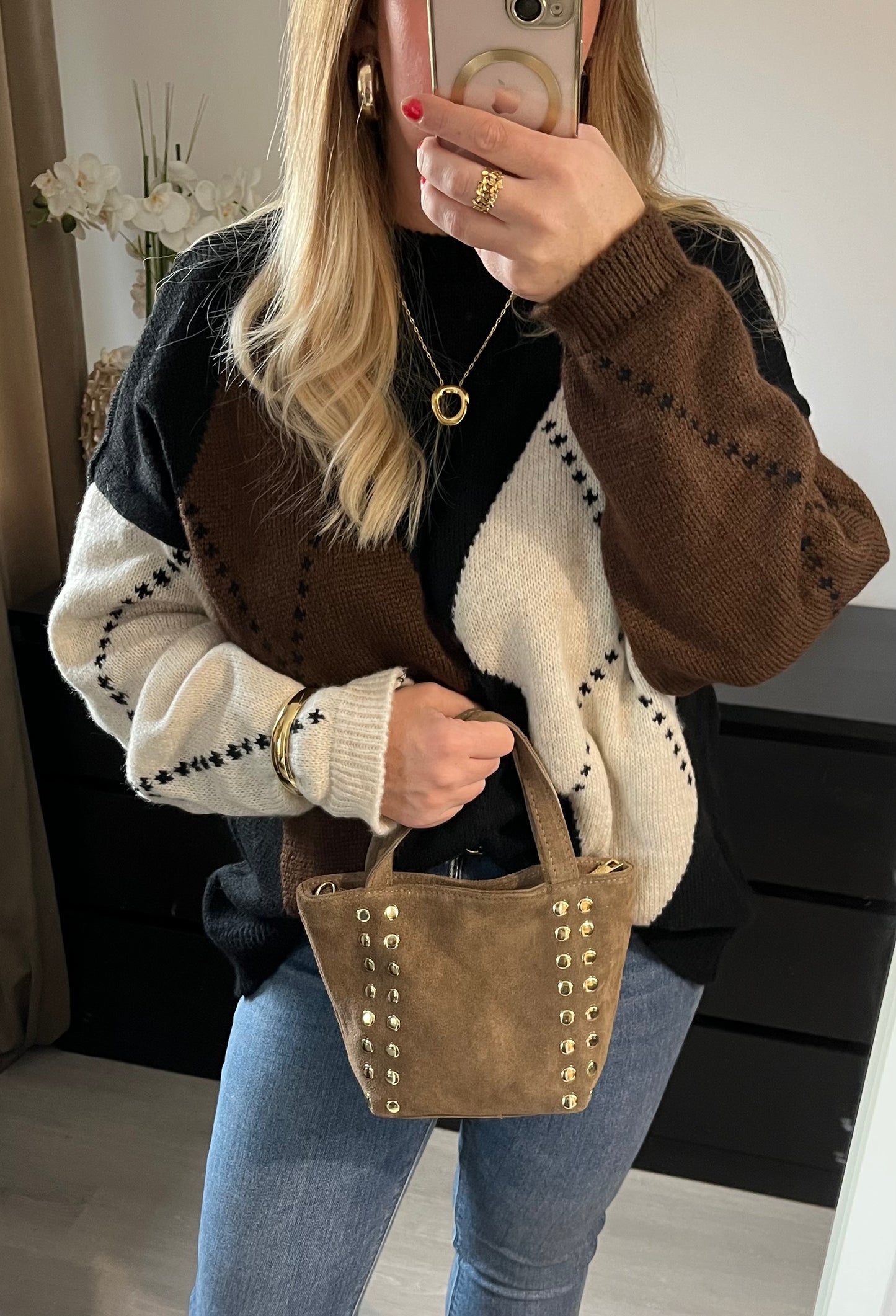 Jessy Bag Suede | Taupe