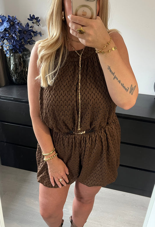Halter Playsuit Dana | Bruin
