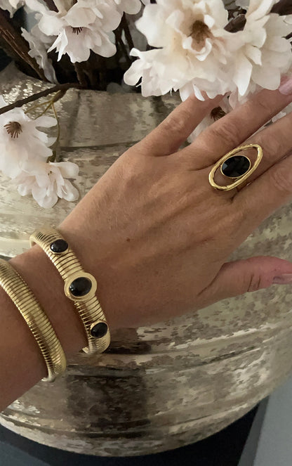 Solana Ring | Donkerbruin