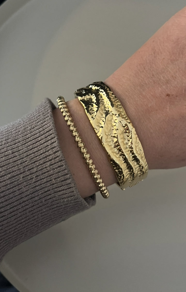 Kim Statement Bangle | Goud