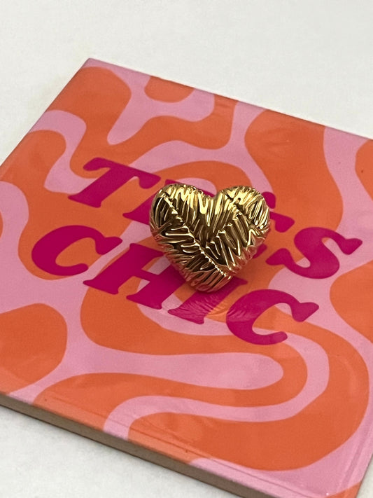 Bague Grand Coeur | Or