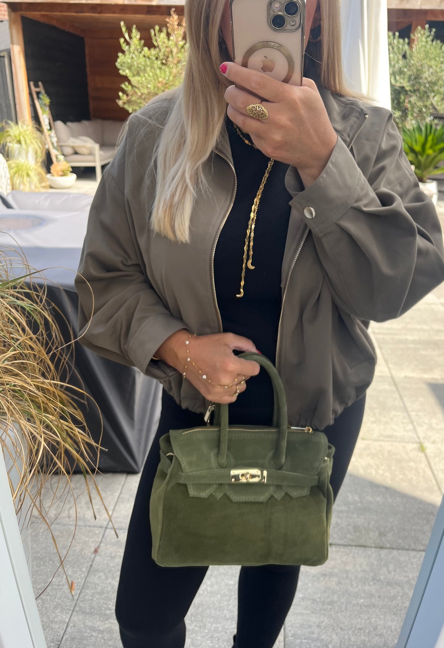 Birdie Bag Suede | Groen