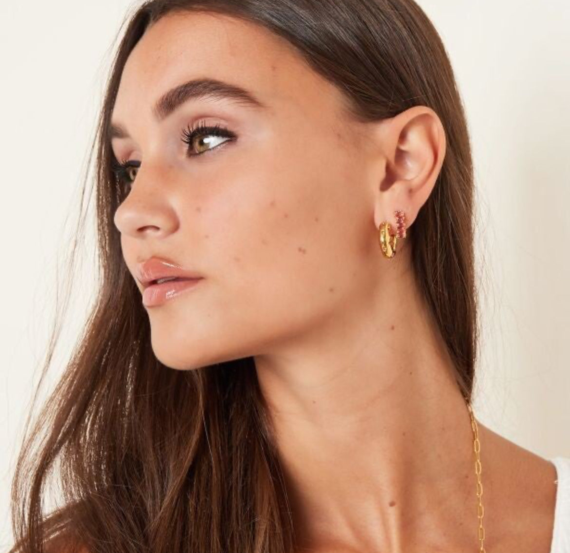 Earrings Diamond Green
