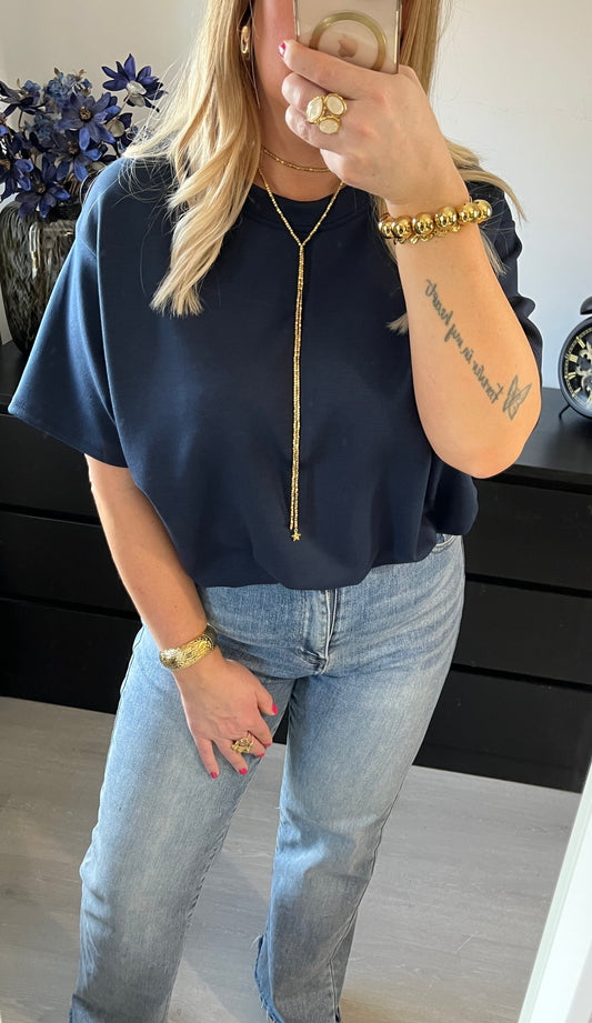 Cropped Top Giselle | Navy