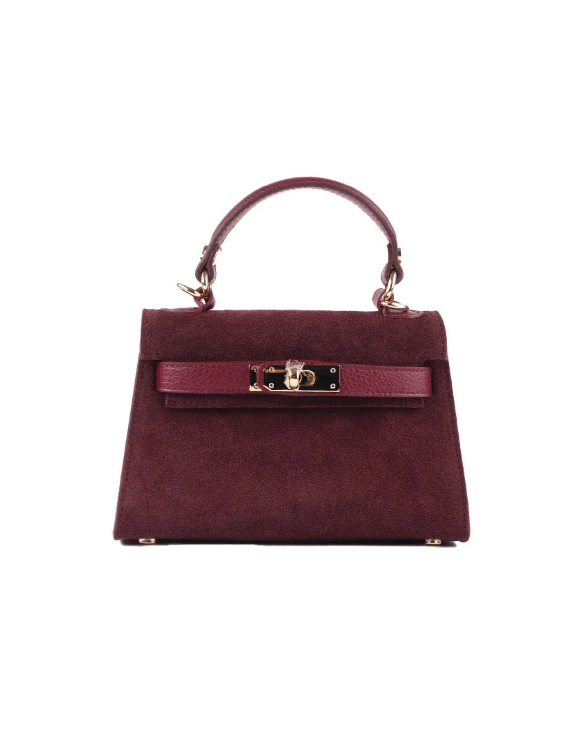 Leya Bag Suede/Leer | Bordeaux
