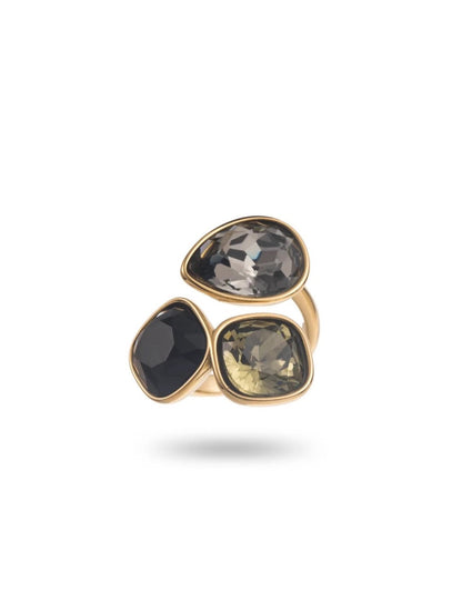 Olivia Ring | Zwart/Grijs