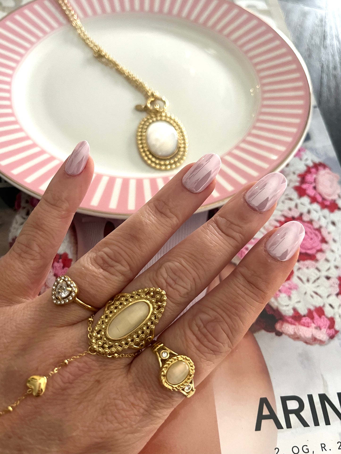 Bague Bohème Pierre Naturelle | R002