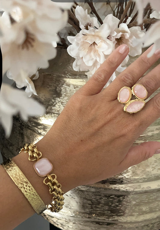 Pink Stone Bracelet