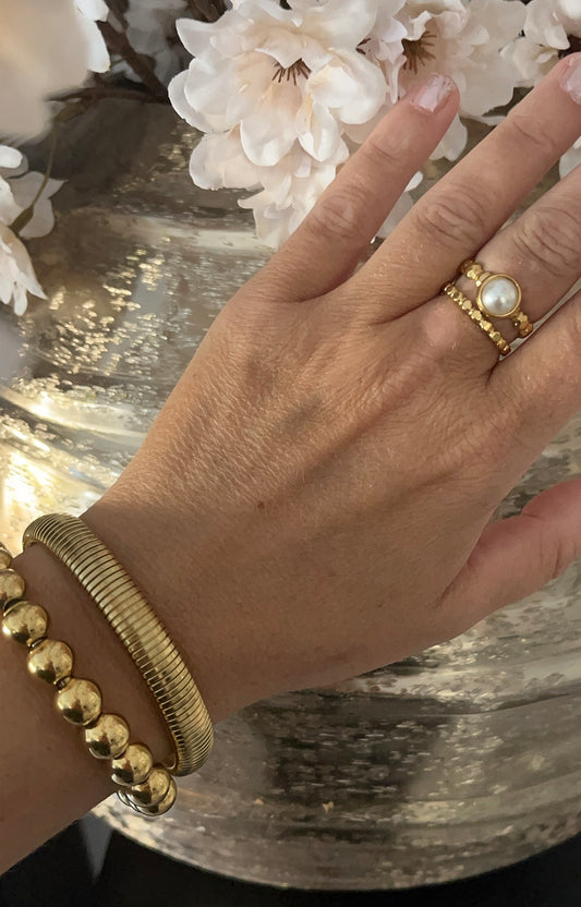White Pearl Ring