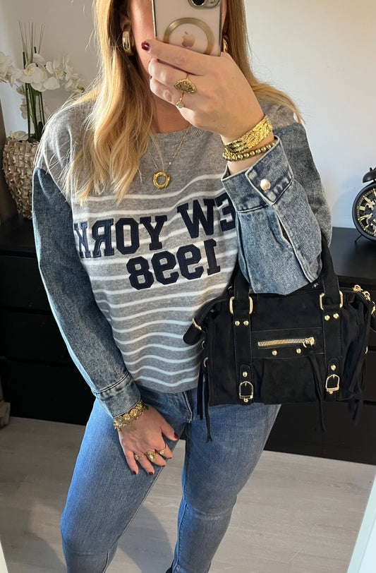 Trui New York Denim | Grijs