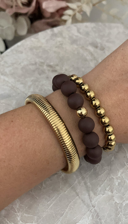 Beads Bracelet | Brown