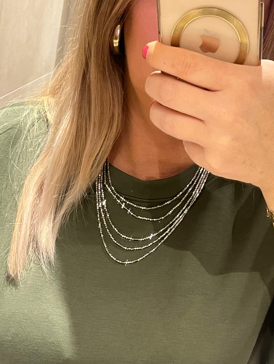 Jenna Laagjes Ketting Zilver