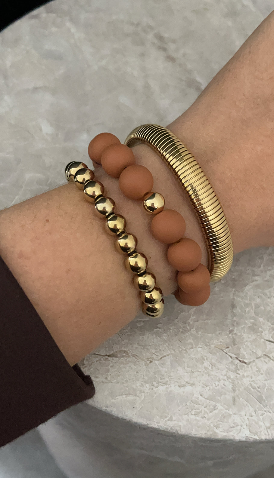 Beads Bracelet | Camel
