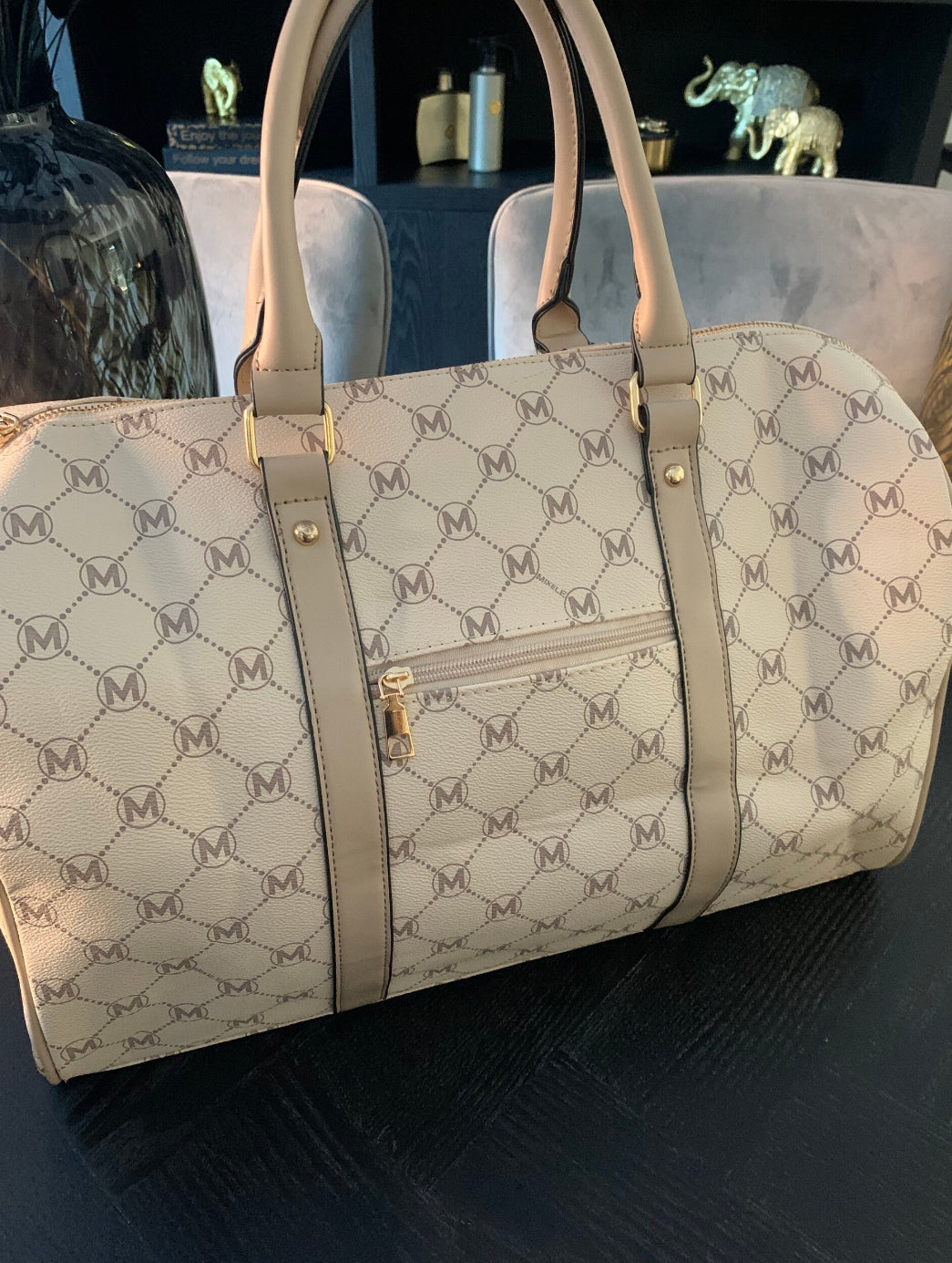 Tas M Print | Beige