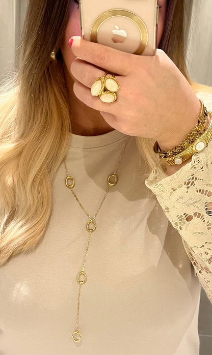 Ovalen Y ketting