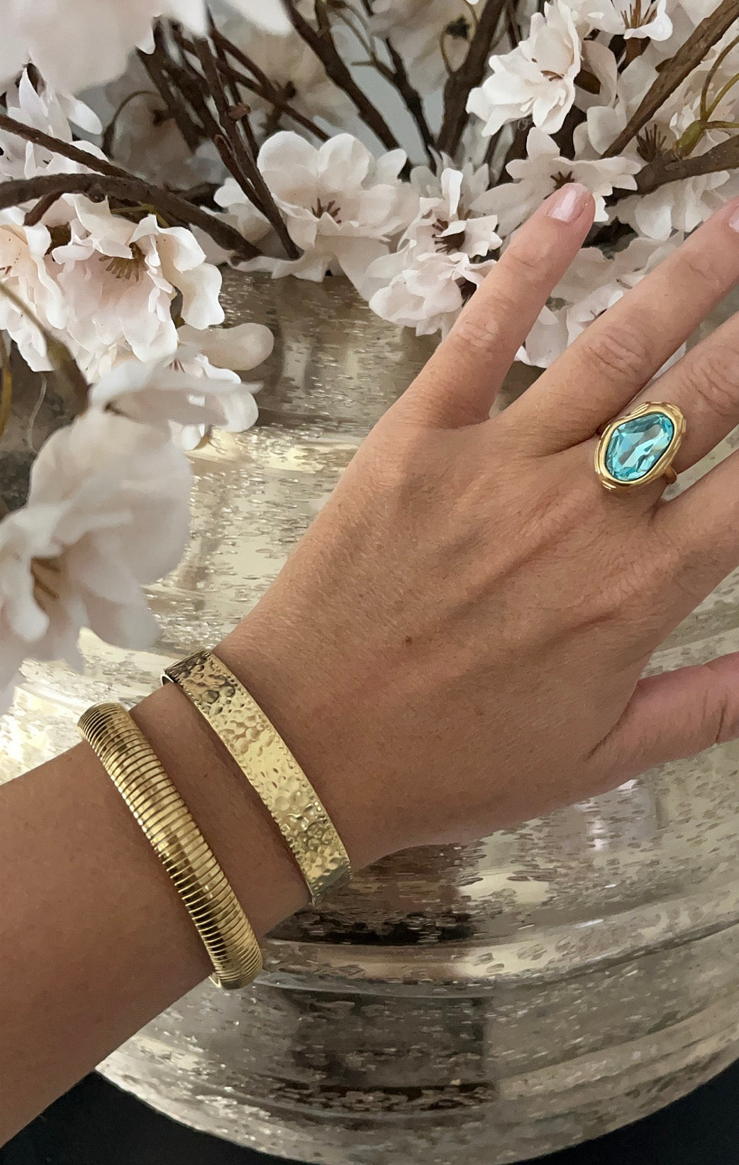 Leya Ring | Blauw