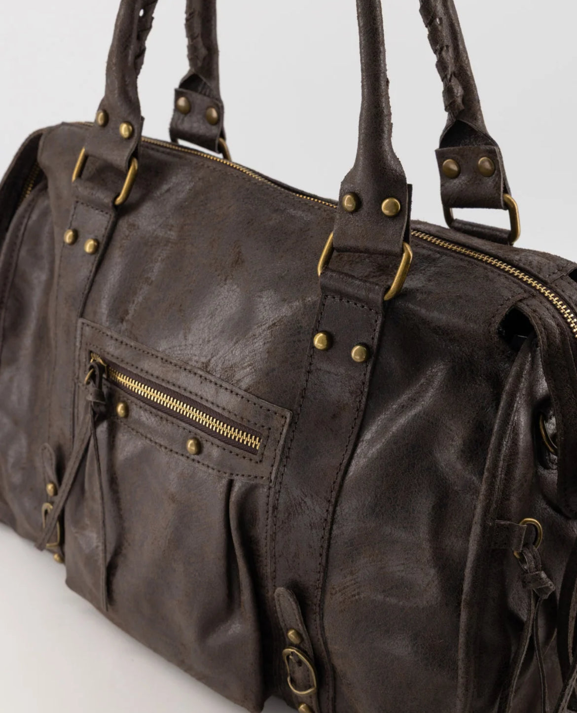 City Bag Large | Donkerbruin