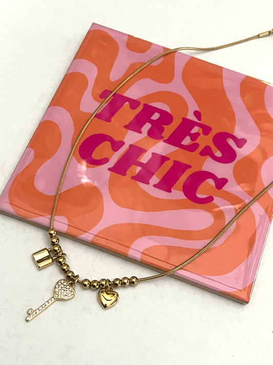 Collier Clé Strass