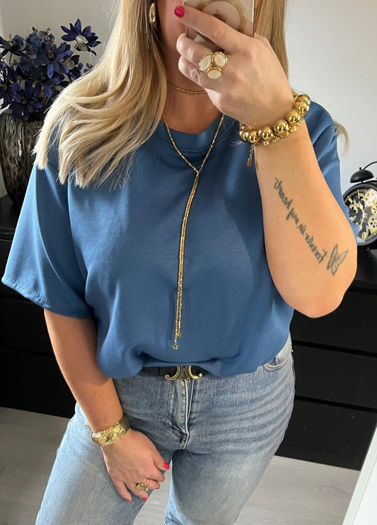 Cropped Top Giselle | Blauw